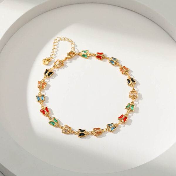 Wholesale Gold Plated Butterfly Alloy Bracelet