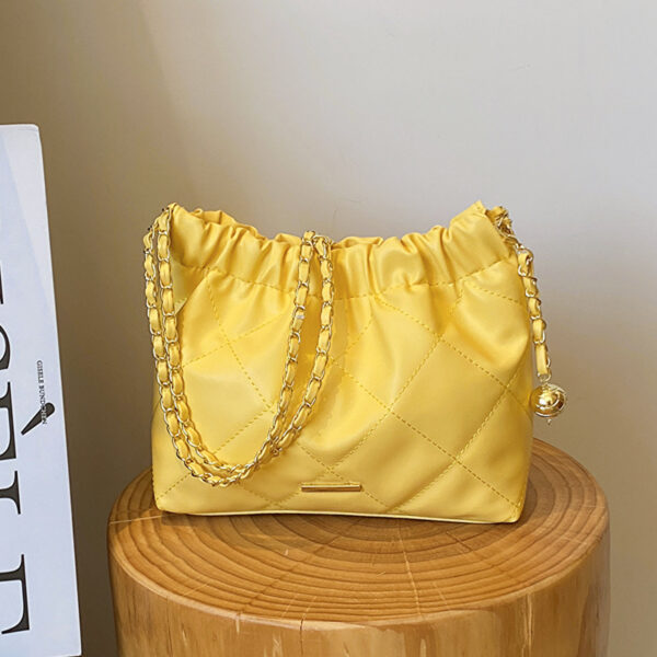 O1CN01WSAR6G1HjEvfeaBOS_2047230793-0-cib Wholesale Soft Leather Large Capacity Pleated Chain Drawstring Shoulder Bag