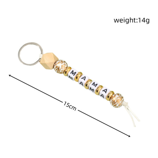 O1CN01WVrDN41bFjfkV47rn_2857743436-0-cib Wholesale MAMA Letter Silicone Beads Mother's Day Gift Keychain