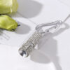 Wholesale Rhinestone Mini LED Flashlight Carabiner Flashlight Keychain
