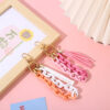 Wholesale Tassel Acrylic Bracelet Keychain