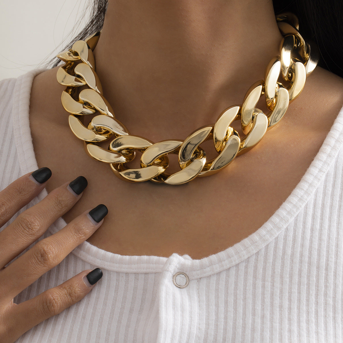 Wholesale Jewelry Aluminum Trendy ing Simple Necklace
