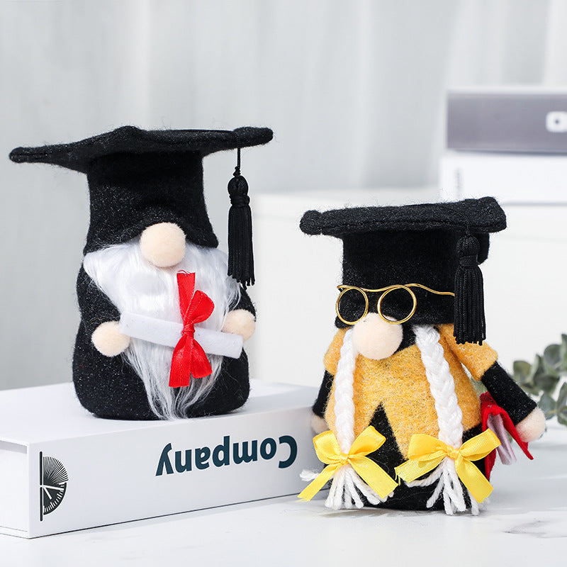 Wholesale Fabric Graduation Season Faceless Doll Ornament