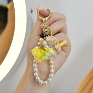 Chain style [lemon yellow] / Light gold buckle + iceberg + bell
