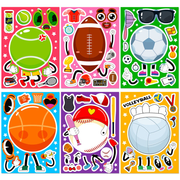 Wholesale of Various Ball Games and Children's Puzzle Face Changing Stickers