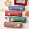 Wholesale PU Christmas Cartoon Pencil Bag