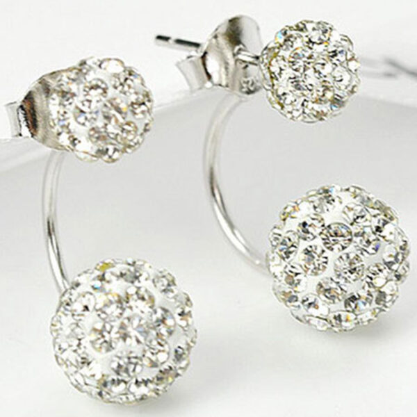 Wholesale Rhinestone Ball Alloy Earrings