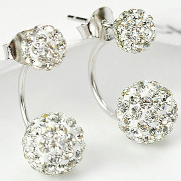 Wholesale Rhinestone Ball Alloy Earrings