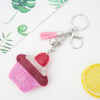 Wholesale Velvet Cake Ice Cream Hot Diamond Keychains
