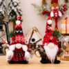 Wholesale Christmas Decorations Fur Ball Knitted Hat Doll Ornaments