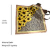 Wholesale Plain Silk Scarf Sunflower Leopard Print Fashion Sunflower Silky Print Scarf