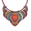 Wholesale Thick and Colorful Necklace Tribal Beaded Alloy Necklace