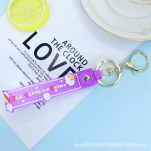 Purple (K gold round lobster buckle)