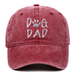 Wine red DOG DAD / Adjustable