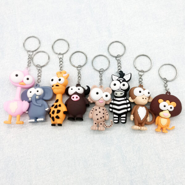 Wholesale PVC Cartoon Animal Keychain