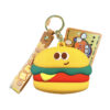 Wholesale Silicone Fries Burger Coin Purse Keychain