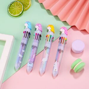 Wholesale Plastic Cartoon Unicorn 10-color Ballpoint Pen