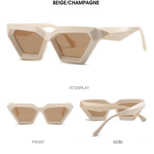 C7. Pink and white frame champagne slices