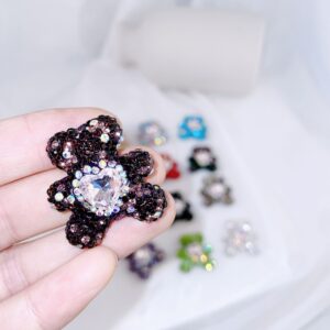 Dark purple starry bear