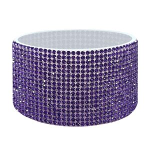 Purple dragon crystal color diamond/transparent luminous blue cup cover