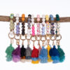 O1CN01Wq1BWe1b72CDCxwFG_2208367413417-0-cib Wholesale Colorful Silicone Beads Three Layers Tassel Beaded Wrist Keychain