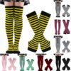 Wholesale Christmas Halloween High Striped Socks Gloves Set