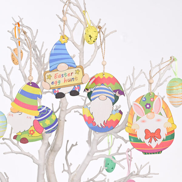 Wholesale of Easter Wooden Painted Printed Decorations