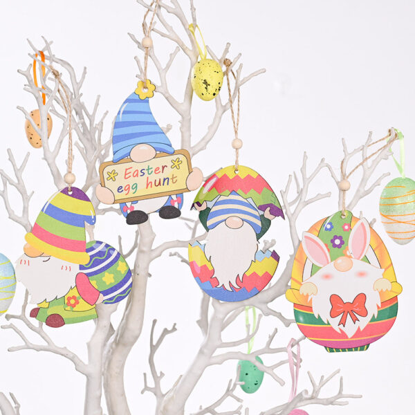 Wholesale of Easter Wooden Painted Printed Decorations
