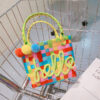 O1CN01Wu05Ro1RMvhfWM9Bb_1866012098-0-cib Wholesale Vegetable Basket Summer Rainbow Straw Tote Bag