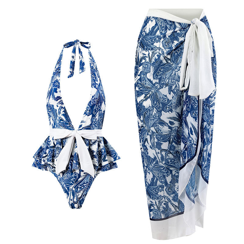 Wholesale Vintage Chion Maxi ess lyester Swimwear
