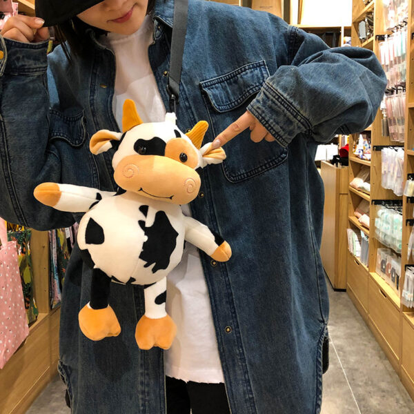 Wholesale Cute Cow Doll Plush Doll Crossbody Bag