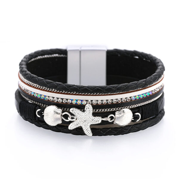 O1CN01Wx0o2Y2JGxkRSEg9V_1871609395-0-cib Wholesale Ethnic Style Holiday Style Small Starfish Inlaid with Colorful Diamond Bracelets