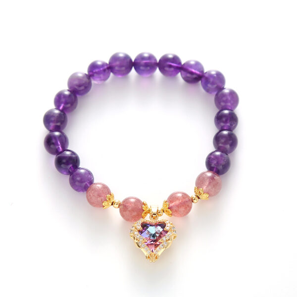 Wholesale of Heart of the Sea Amethyst Beaded Bracelet
