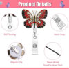 O1CN01WyJFW01Q2UQ7xzxe6_2213922901918-0-cib Wholesale Colored Metal Diamond Butterfly Emblem Scroll Retractable Keychain