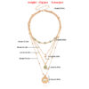 Wholesale Hollow Out Flowers Diamond Cross Alloy Necklaces