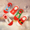 Wholesale Autumn and Winter New Christmas Christmas Stockings Cartoon Version Anti-slip Cute Red Socks
