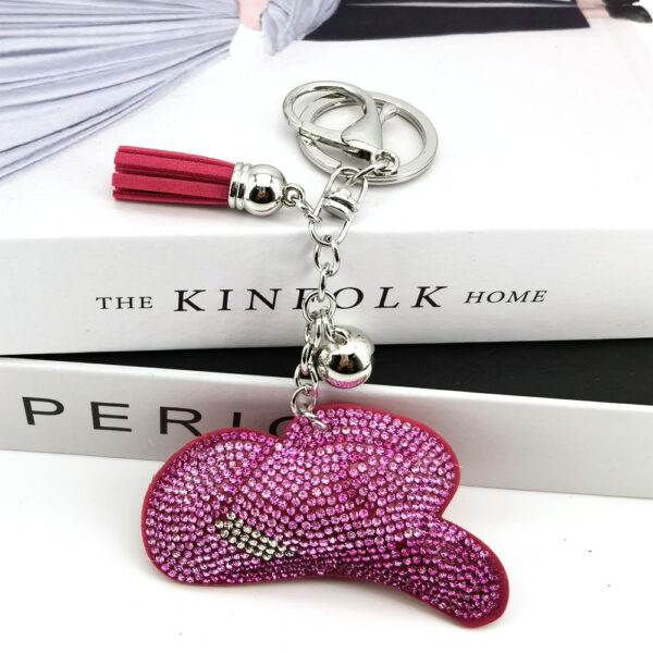 Wholesale Rhinestone Cowboy Hat Keychain