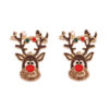 Wholesale Cartoon Christmas Elk Zinc Alloy Earrings