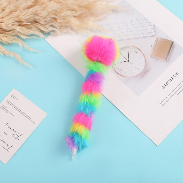 Wholesale Colorful Plush Cartoon Plastic Ballpoint Pen