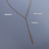 Wholesale Y Shape Tassel Short Titanium Steel Necklaces
