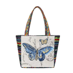 Blue butterfly [double-sided pattern]] / Upper length 29cm * bottom length 21cm * width 8cm * height 19cm