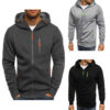 Wholesale Outdoor Casual Hoodie Plus Velvet Autumn Men's Jacket Sweatshirt