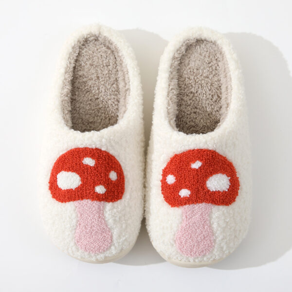 Wholesale Mushroom Warm Winter Soft Bottom Thick Non-slip Cotton Slippers
