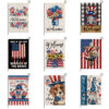 Wholesale Double Sided Garden Flag American Independence Day Linen Print Outdoor Courtyard Decoration Small Flag