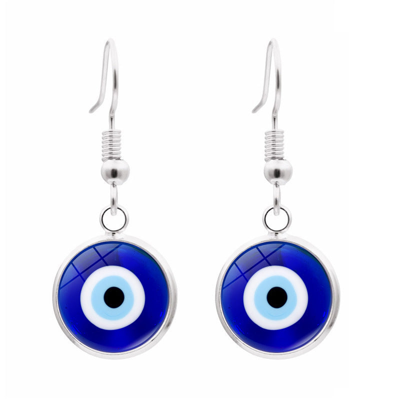 Wholesale Evil Eye Metal Earrings