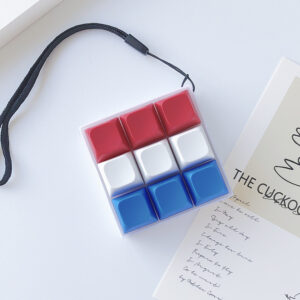 Nine keys white red blue one (with lanyard)