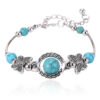 Wholesale Butterfly Turquoise Alloy Bracelet
