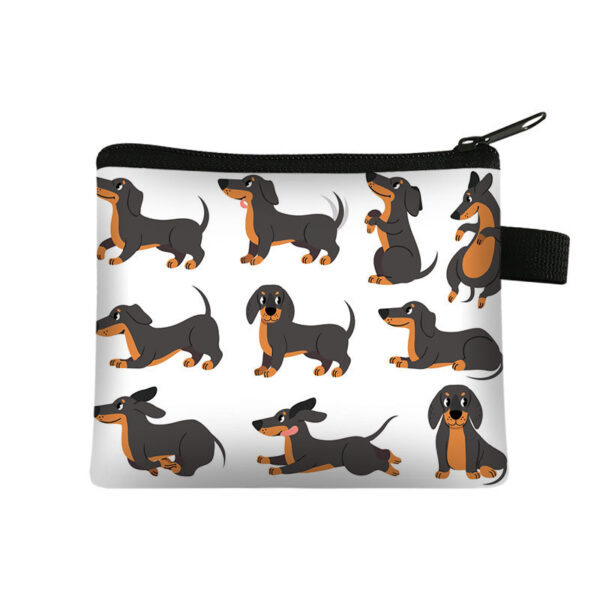 Wholesale Polyester Cartoon Animal Hound Dog Kids Coin Purse