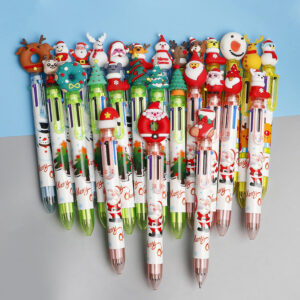 O1CN01X5QkD91p1RrXTlFVi__3193465300-0-cib Wholesale Christmas Tree Cartoon 6-color Pushing Plastic Ballpoint Pen