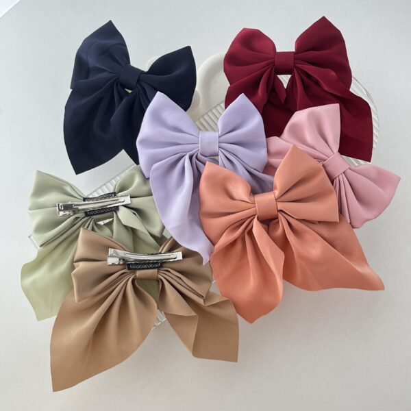 O1CN01X6WmsM1wtgEQGOOQ6_2215496206366-0-cib Wholesale Solid Color Fabric Sweet Bow Hair Clip
